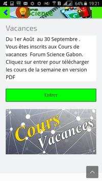 Application Forum Science Gabon скриншот 3