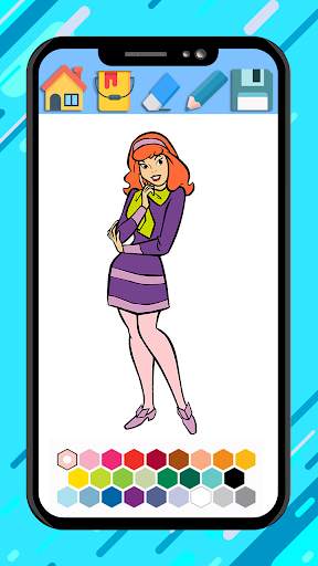 Scooby coloring doo cartoon game screenshot 6