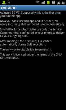 SMS Fail Fix screenshot 2