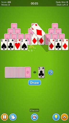 TriPeaks Solitaire 4 in 1 Card Game screenshot 2