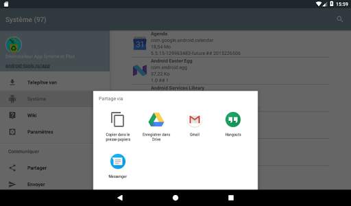Gestionnaire d'applications système screenshot 16