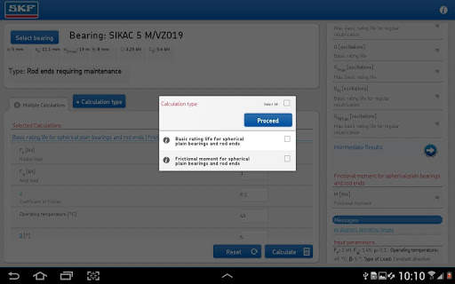 SKF Bearing Calculator screenshot 12