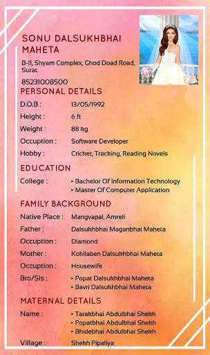 Biodata Maker - Biodata maker for marriage purpose screenshot 6