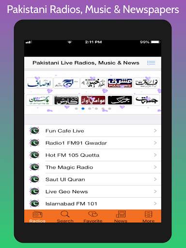 Pakistani Radios, Free Music & Pakistani Newspaper screenshot 9