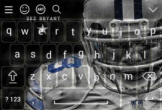 Dallas Cowboys keyboard Theme screenshot 4