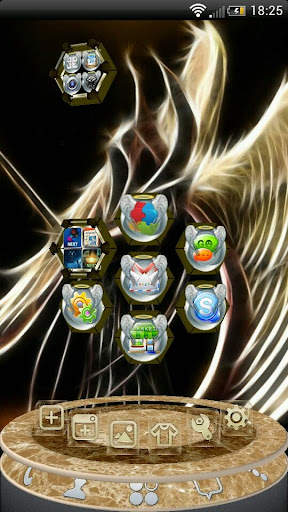 Next Launcher 3D Angel Theme screenshot 1