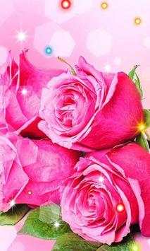 Roses Pink live wallpaper screenshot 2
