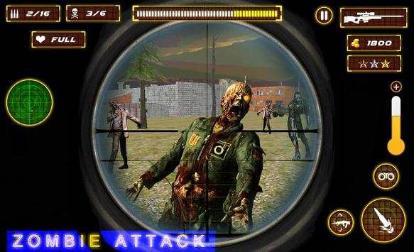 Zombie Sniper War Escape screenshot 1