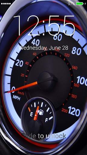 Car Panel/Dashboard/Speedometer Lock Screen screenshot 1