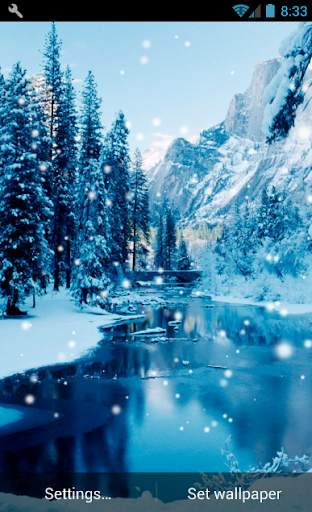 Winter Snow Live Wallpaper screenshot 1
