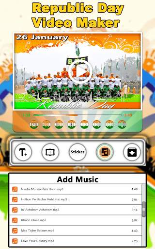 Republic Day Video Maker 2021 : 26 January Video screenshot 4