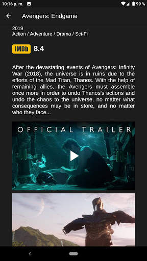 Movie App screenshot 3