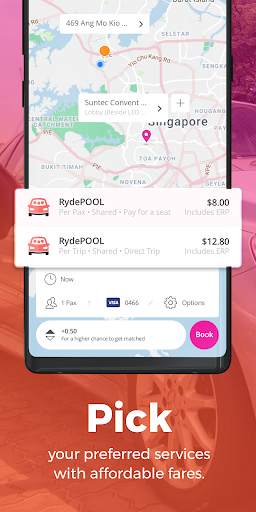 RYDE: Carpool, Taxi or Private Hire Ride Hailing screenshot 4