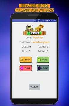 Cheat in Clash Of Clans Simulator 💎💎 screenshot 2