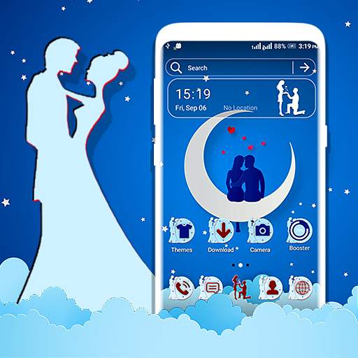 Couple Love Launcher Theme 1.2
