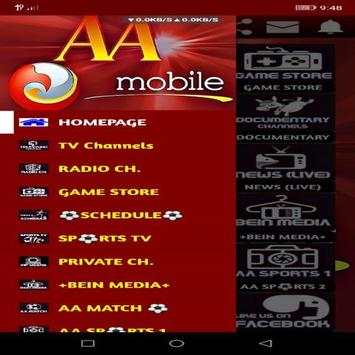 AA MOBILE TV (For English and Arabic) screenshot 2