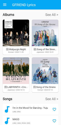 GFRIEND Lyrics Offline screenshot 1