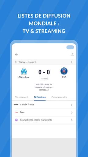 Live Foot TV: Résultats, Stats screenshot 3