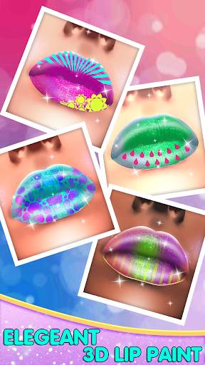 Lips Done 3D Satisfying Lipstick art Makeup Game 6 تصوير الشاشة
