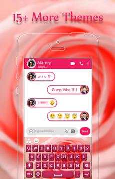 Pink Rose Keyboard Theme screenshot 3