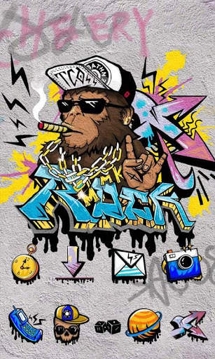 Rock Graffiti GOLauncher Theme screenshot 2