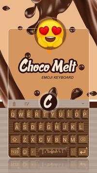 Choco Melt Theme&Emoji Keyboard 1 تصوير الشاشة