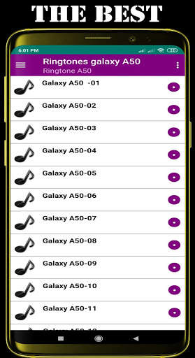 Ringtones Galaxy A50 3 تصوير الشاشة
