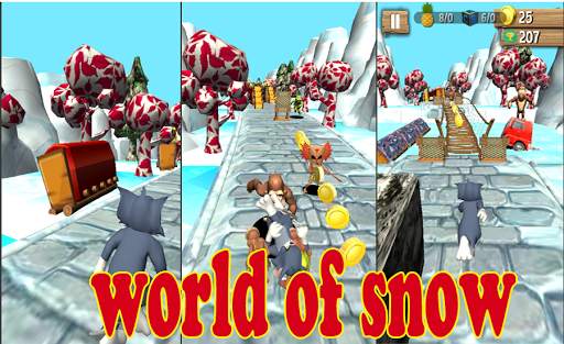 Talking cat run game: tom dash run adventure screenshot 1