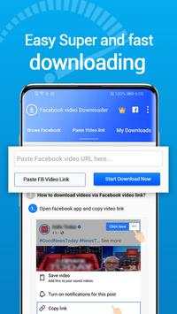 Fast Facebook video downloader - save fb video screenshot 3