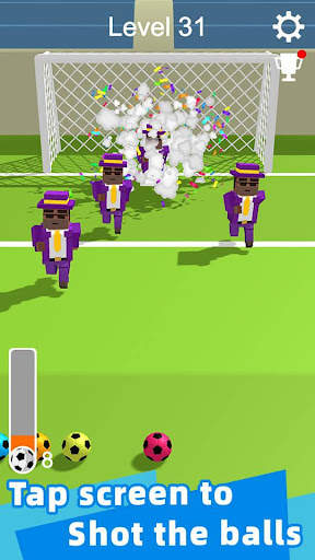 Straight Strike - Game tembakan sepak bola 3D screenshot 1