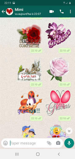 Sticker de Gracias  para WhatsApp 🌹 screenshot 4