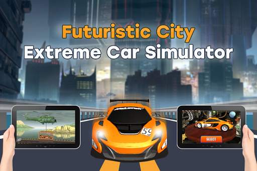Futuristic City Extreme Car Simulator screenshot 4