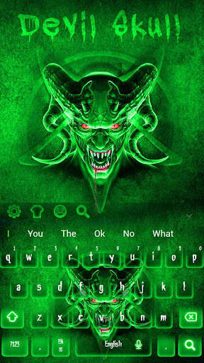 Devil Skull Scary Evil Keyboard Theme screenshot 4