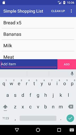 Simple Shopping List screenshot 2