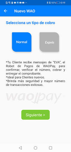 WAOPay: Cobra desde el WhatsApp de tus Clientes. screenshot 2