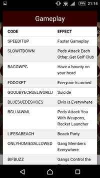 Cheat Codes for GTA San Andrea screenshot 5