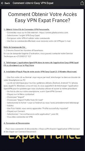 VPN Easy Expat France screenshot 3