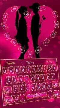 Valentines Red Rose Typany Keyboard screenshot 1