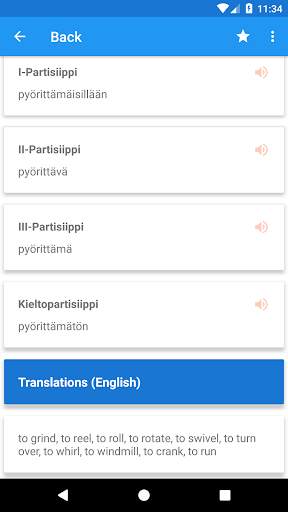 Finnish Conjugation screenshot 5