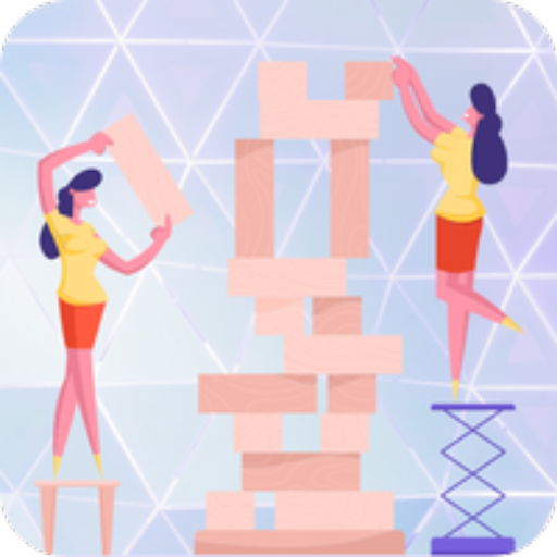Game tower blocks icon