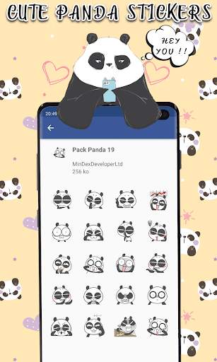 Animated Panda Stickers For Whatsapp 2021 screenshot 4