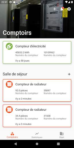 EHW  | Consommation et relevés screenshot 3