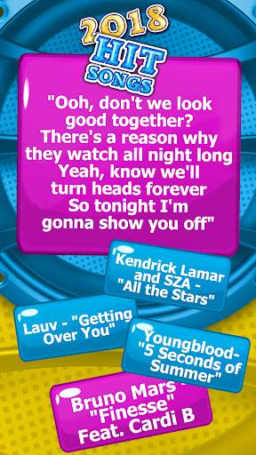 Guess The Song Lyrics Quiz 2018 screenshot 3
