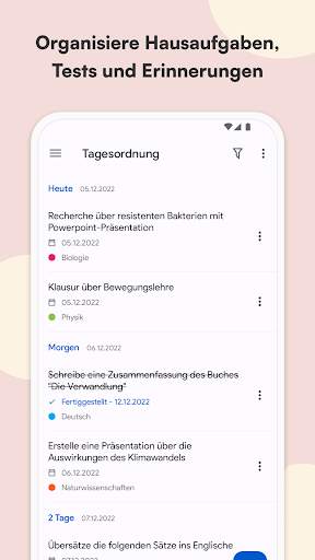 Schulplaner und Stundenplan screenshot 1