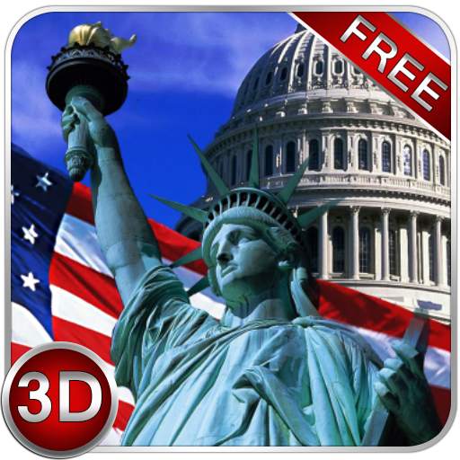 Free American Symbols 3D Next Launcher theme 1.2