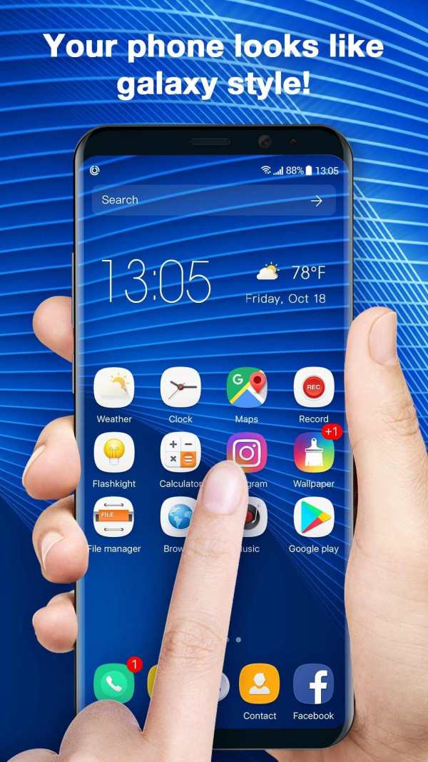 S7 launcher for GALAXY phone screenshot 2