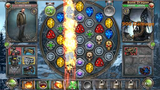 Gunspell - Match 3 Puzzle RPG screenshot 1