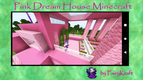 Pink Mansion map for Minecraft screenshot 2