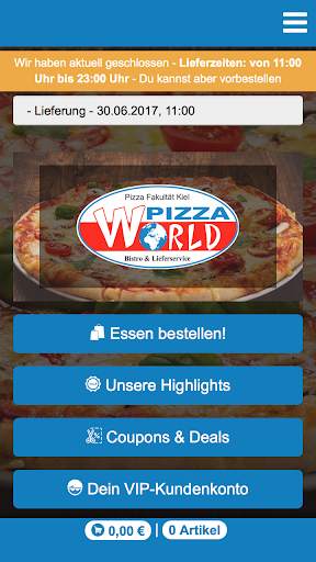 Pizza World screenshot 1