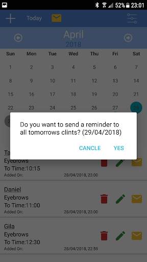 Business Calendar | My Business | Customer times screenshot 3